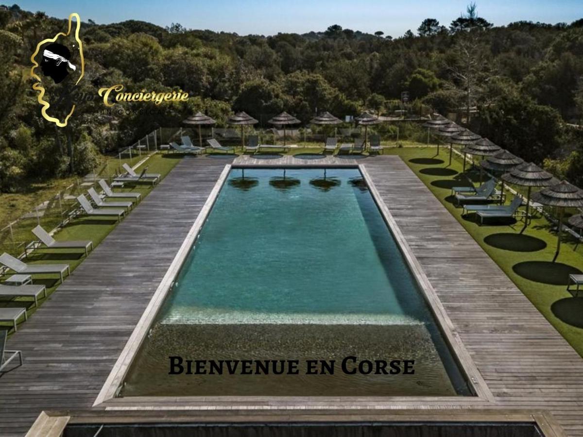 Résidence Cala Sultana 4 pers avec Piscine CHAUFEE- accès privé à la Plage de SANTA GIULIA Porto-Vecchio (Corsica) Exterior foto