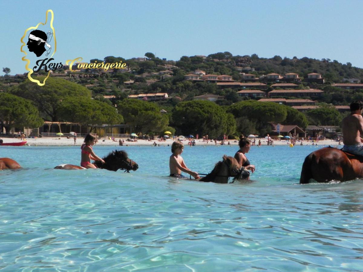 Résidence Cala Sultana 4 pers avec Piscine CHAUFEE- accès privé à la Plage de SANTA GIULIA Porto-Vecchio (Corsica) Exterior foto