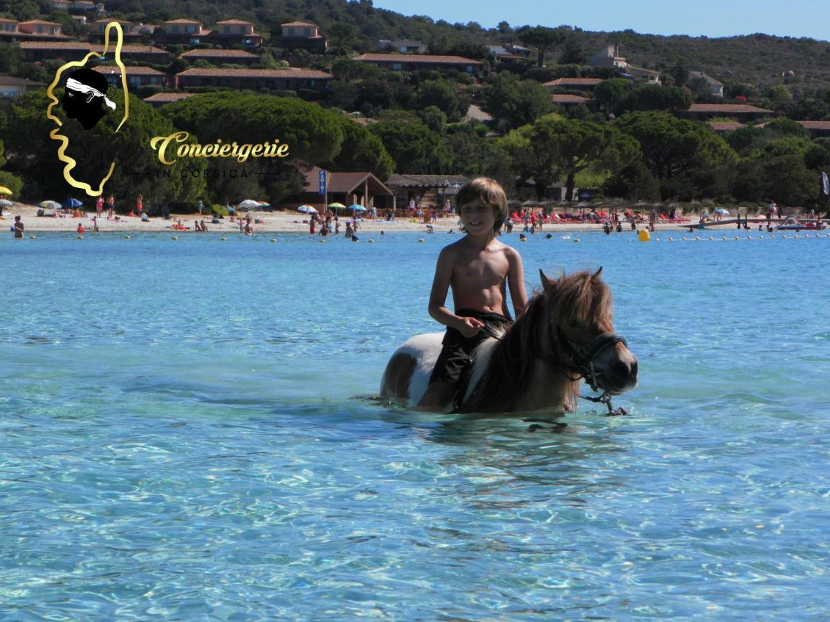 Résidence Cala Sultana 4 pers avec Piscine CHAUFEE- accès privé à la Plage de SANTA GIULIA Porto-Vecchio (Corsica) Exterior foto